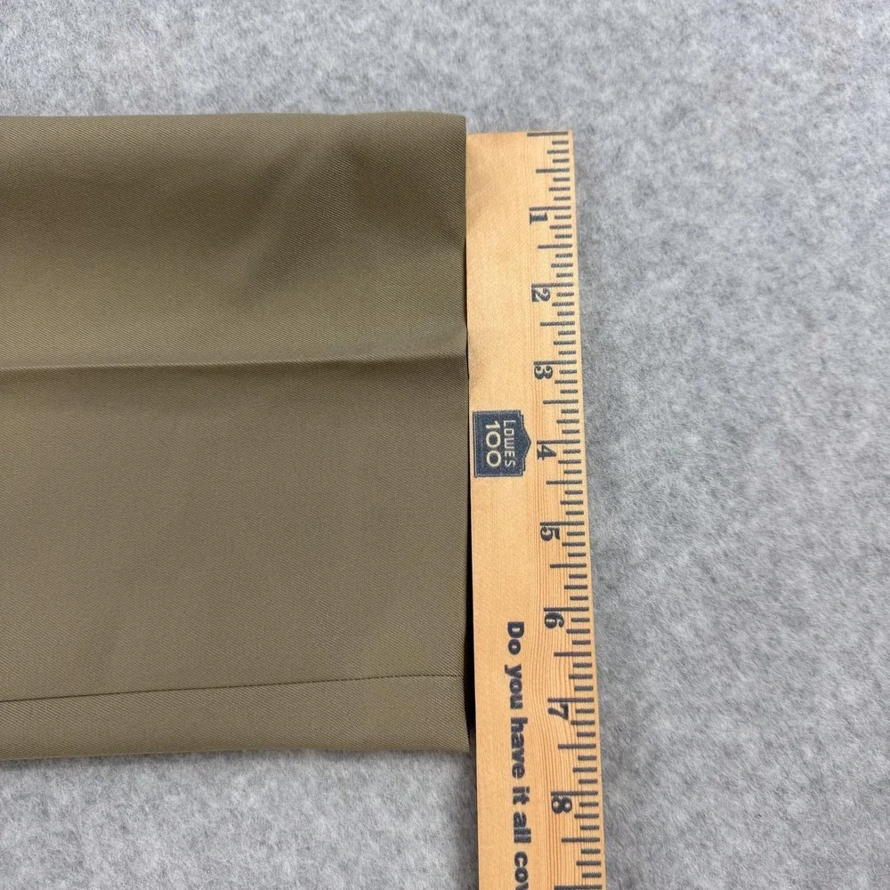 Van Heusen Traveler Dress Pants Mens 32x29 Beige Non Iron Microfiber NEW $60